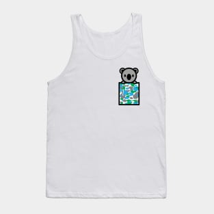 Koala Pocket Camo Bambu Brand Australia Anime Cartoon Tank Top